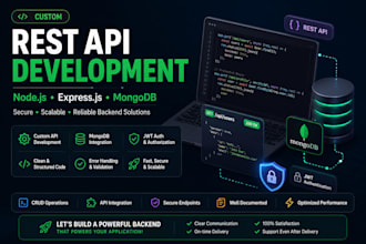 develop a custom rest API using nodejs and expressjs
