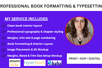 professionally format an typeset your manuscript for publishing