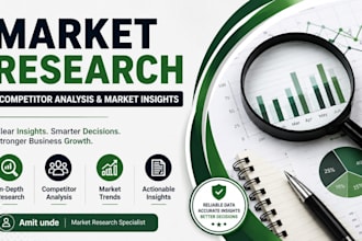 do market research and competitor analysis