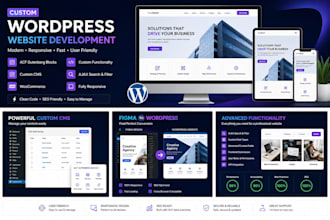 develop a custom wordpress website with acf gutenberg
