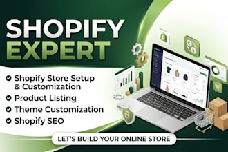 create and customize a professional shopify store