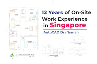 be your expert autocad draftsman for 2d drawings