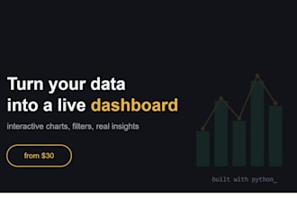 build an interactive python dashboard for your data
