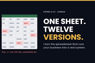 replace your business spreadsheet with a simple web system