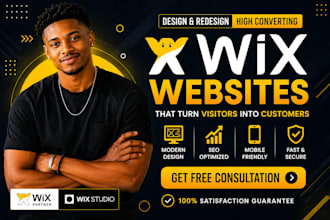 redesign wix site design, revamp or edit wix studio website redesign wix website