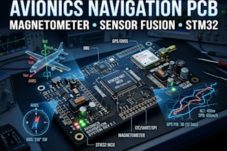 build avionics navigation pcb with magnetometer sensor fusion and stm32 firmware