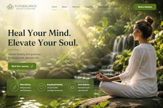 build wix spiritual website meditation coach website holistic healing website