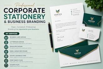 design professional corporate stationery and business cards