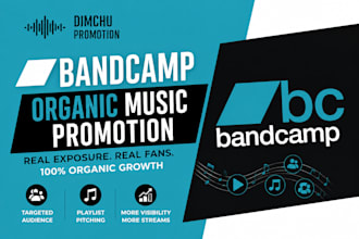 do bandcamp organic music promotion and playlist pitch