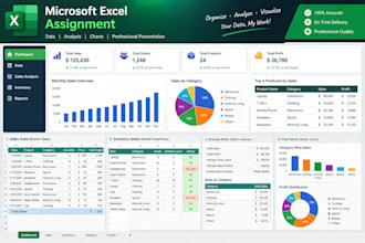 solve microsoft excel assignments, projects and tasks