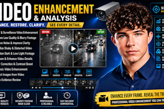 forensic video editing, cctv video cleanup, image and lisence plate enhancement