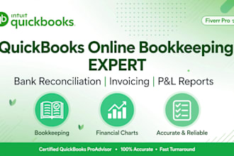 do quickbooks online cleanup and bank reconciliation for US