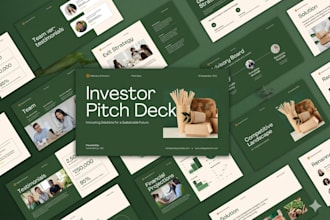 design startup pitch deck for funderising and sass presentation in powerpoint
