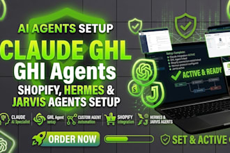 claude ghl ai agents shopify claude hermes agents setup jarvis ai assistant