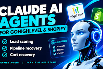 setup claude ghl ai agents hermes agent jarvis ai assistant and shopify claude