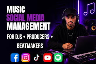 be music producers, beatmakers and djs social media manager and content creator