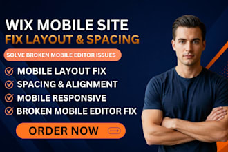 fix wix mobile site layout spacing broken mobile editor issues