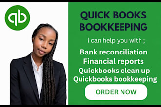 do quickbooks bookkeeping, cleanup, reconciliation and financial reports