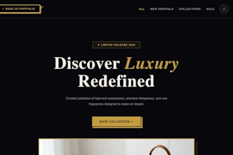 build a professional ecommerce website with cart and checkout