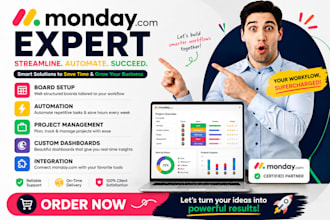 set up monday com, monday crmmonday dashboard monday consultant