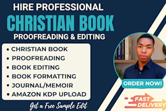 edit and proofread your christian book or novel
