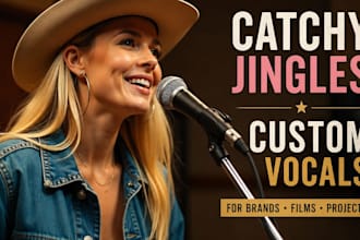 sing catchy custom country jingle for your brand or project