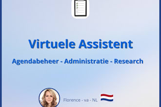ik ben je virtuele assistent voor administratieve taken, nl