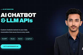develop an ai chatbot using openai and llm apis