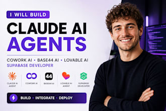 claude ai agent cowork ai base44 ai lovable ai agent supabase developer