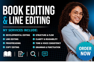 do developmental and line editing for non fiction self help memoir book and more