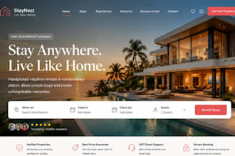 design wix airbnb website squarespace vacation rental short term website