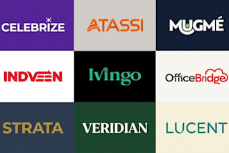 make a simple and minimalist wordmark, lettermark logo