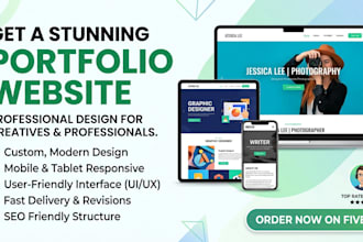 design and develop a professional personal portfolio website