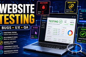 professionally test your website for bugs, usability and errors