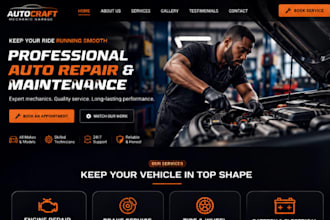 build wix auto repair website squarespace mechanic garage website