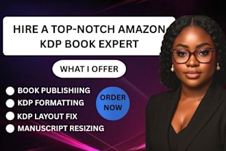 format KDP book interior, fix layout, bleed and margin errors, publish to amazon