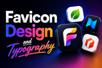create custom typography and favicon design using canva