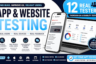 do app testing with 12 testers