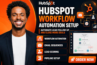 setup hubspot workflow automation with email sequences and sales pipeline setup