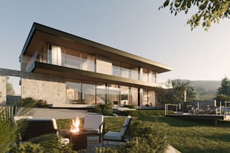 do 4k realistic exterior and interior renders