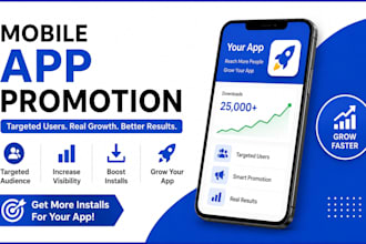 market promote your app promotion, android or ios mobile app professionally