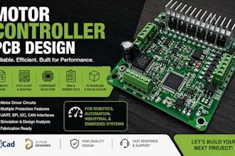 design motor controller pcb and electronic circuits