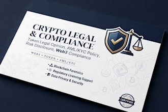 write crypto legal opinion, aml, kyc policy and compliance documents