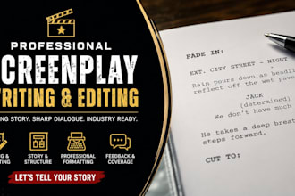 edit, format, screenplay featured script, movie script editing