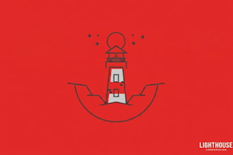 design modern minimalist line art logo for business