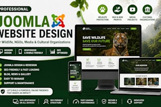 wildlife protection SEO source projects media cultural joomla website design