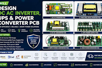 design dc ac inverter, ups and power converter pcb
