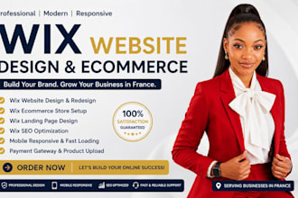 build wix website, wix ecommerce store, and france wix online store