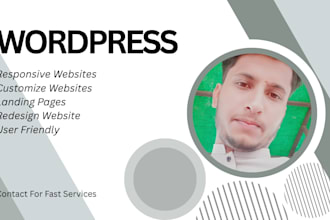 design and develop a professional responsive wordpress sites