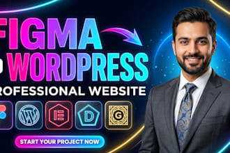convert figma to wordpress or figma to elementor website